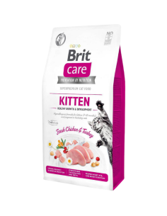 Brit Care Kitten Chicken & Turkey 7kg Świeży Kurczak z Indykiem