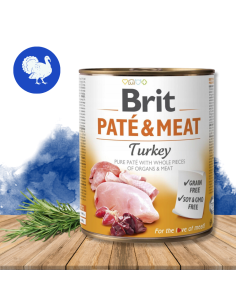 Brit Pate & Meat Turkey 800g Indyk
