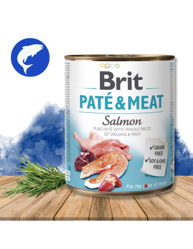 Brit Pate & Meat Salmon 800g Łosoś