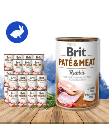 Brit Pate & Meat Rabbit 24x400g