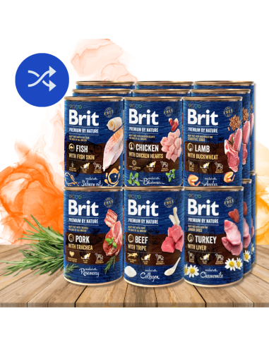 Brit Premium by Nature 18x400 mix smaków