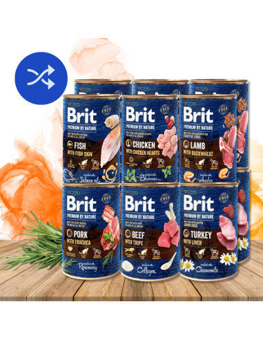 Brit Premium by Nature 12x400 mix smaków